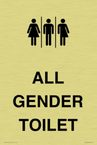 Female, Male and Non-gender specific